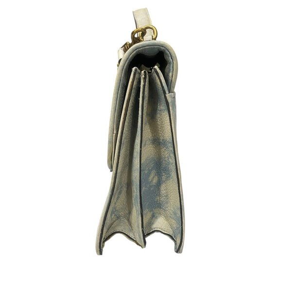 Aimee Kestenberg Leather Blue Tie-Dye Western Buckle Handbag/ Shoulder Bag - Picture 4 of 10